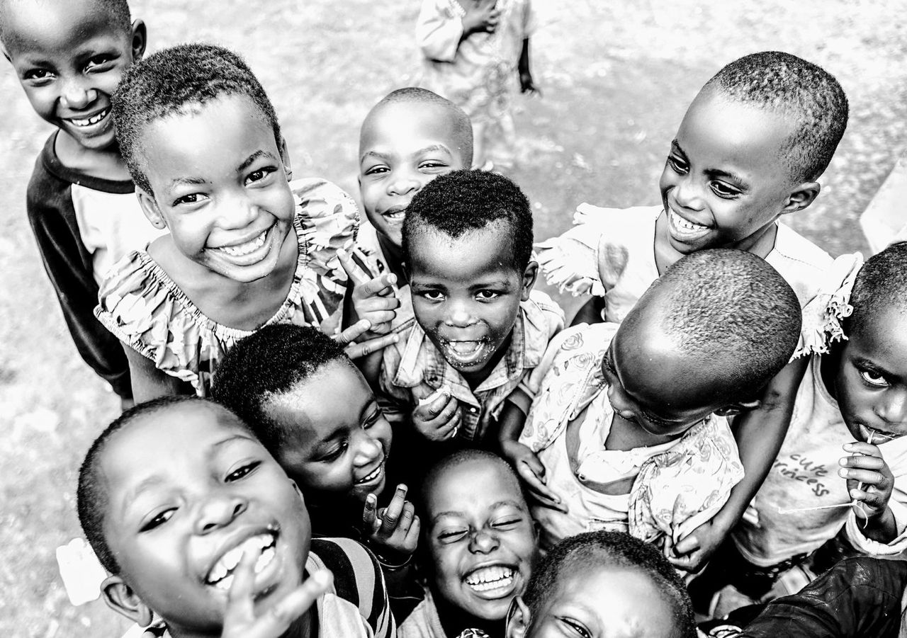 Children in a community in the Democratic Republic of Congo supported by AILE Foundation